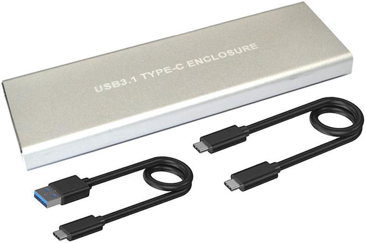 Alt view image 2 of 5 - NVMe to USB Hard Drive Enclosure, USB 3.1 USB C to M.2 SSD NVMe PCIe Converter Adapter Type C Gen 2 10Gbps to M-Key HDD w/ Aluminum Case & Thermal Pad for 2280/2260/2242/2230