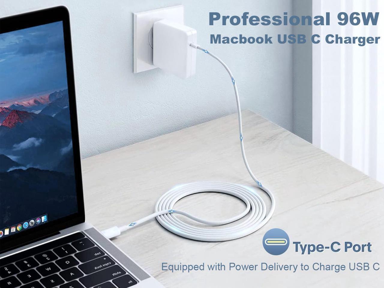 Alt view image 6 of 7 - 96W USB C Wall Charger, Universal GaN III Power Supply Adapter, Replacement Foldable Fast Charger PD3.0 for MacBook Pro/Air, HP, Lenovo, Asus, Steam Deck, and All Type C Devices (6.6ft Cable )