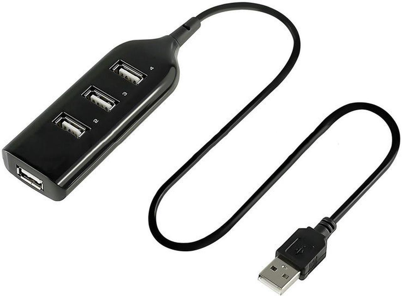 High Speed 480Mbps 4 Port USB 2.0 Hub,USB Splitter Adapter Port For Laptop PC Computer Peripherals Accessories