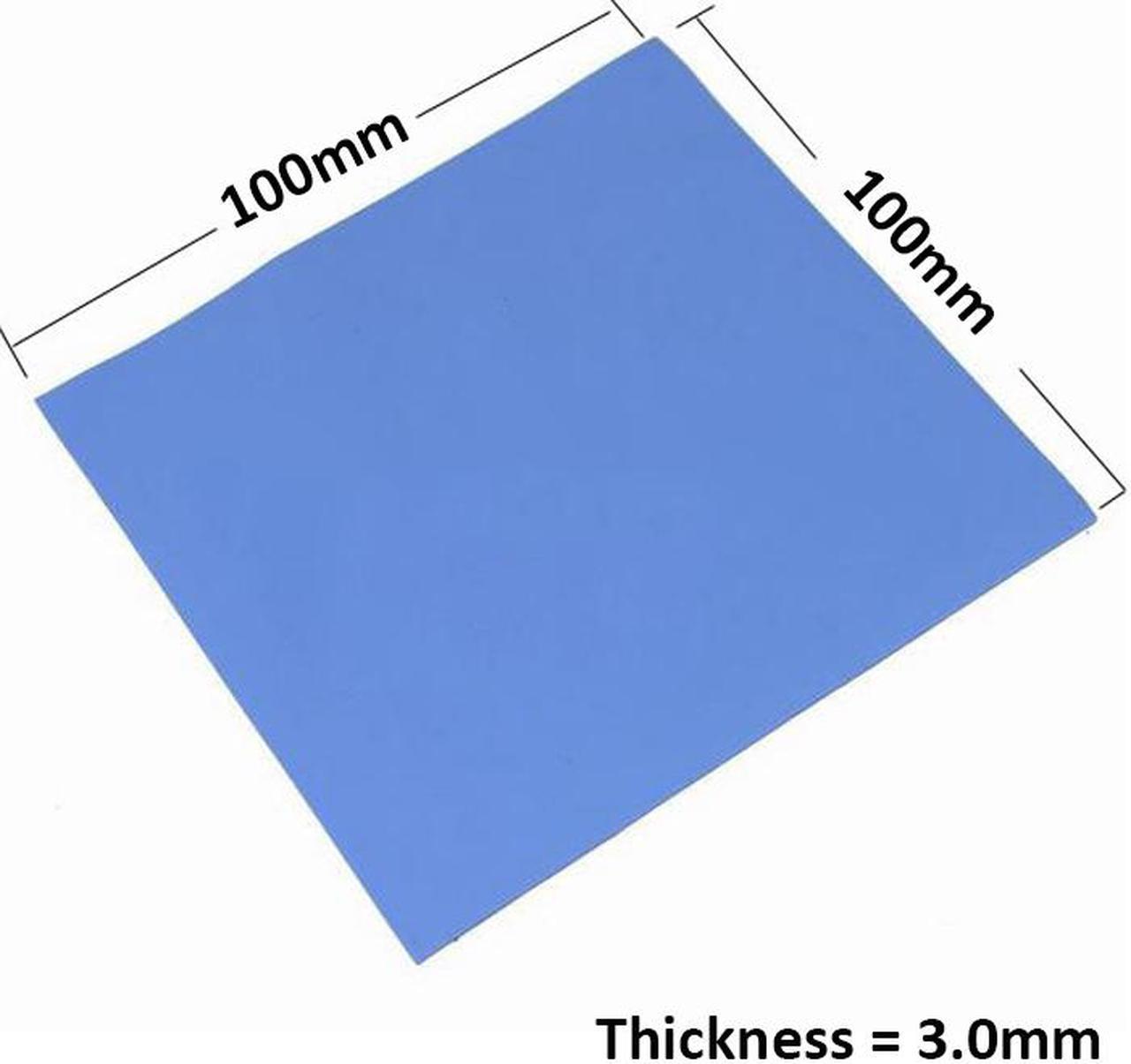 100mmx100mmx3.0mm GPU Northbridge IC LED Chipset Heatsink Cooling Conductive Silicone Thermal Pad,100x100x3mm w/ 3.2W/M-K