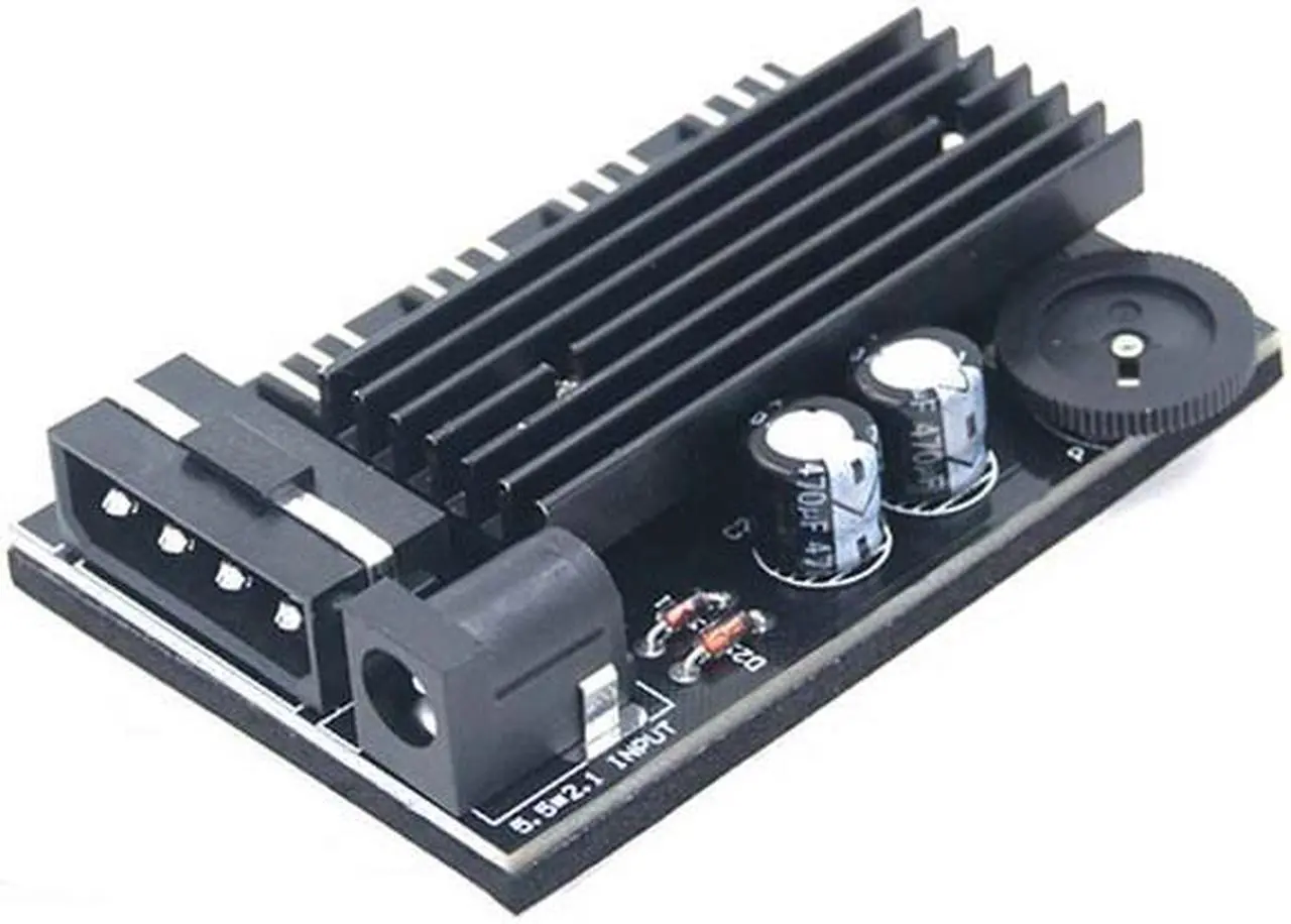 Alt view image 2 of 4 - EnLabs TX3CO4D 4 Way 3 pin CPU Cooler Case Fan Speed Controller w/ Backed Tap for Internal & Mining Cooling - Extra 5.5*2.1DC for Router Dissipate Heat - Molex to 4 x 3pin Fan Hub