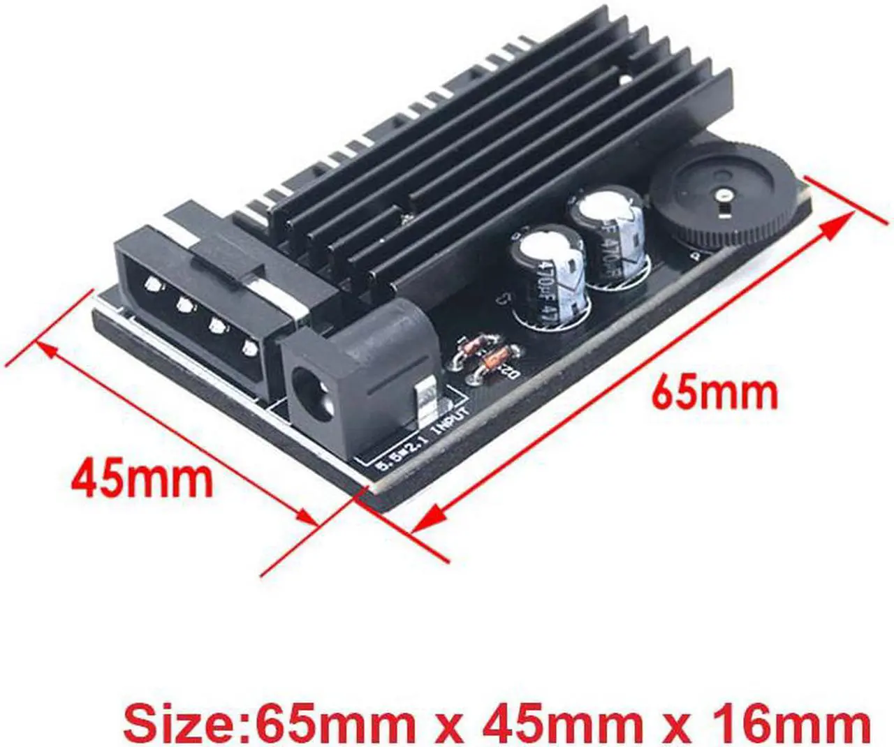 Alt view image 4 of 4 - EnLabs TX3CO4D 4 Way 3 pin CPU Cooler Case Fan Speed Controller w/ Backed Tap for Internal & Mining Cooling - Extra 5.5*2.1DC for Router Dissipate Heat - Molex to 4 x 3pin Fan Hub