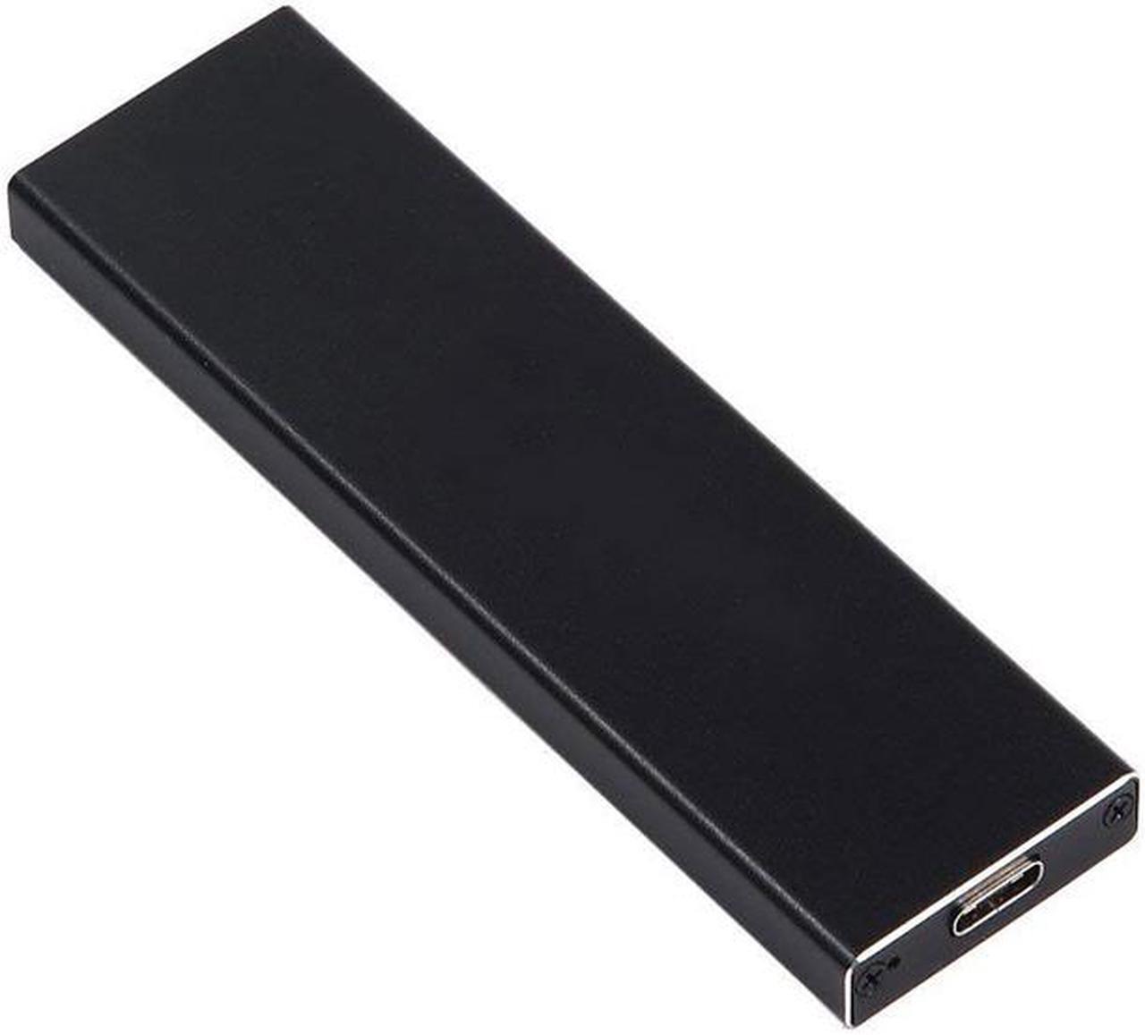 Alt view image 2 of 7 - EnLabs USB 3.1 5Gbps Type-C  to M.2 NGFF (SATA) SSD Adapter Converter Enclosure for Socket 2 B/B+M Key NGFF - SATA-Bus 2280 2260 2242 2230 M.2 (NGFF) to USB-C - Black Aluminum Housing