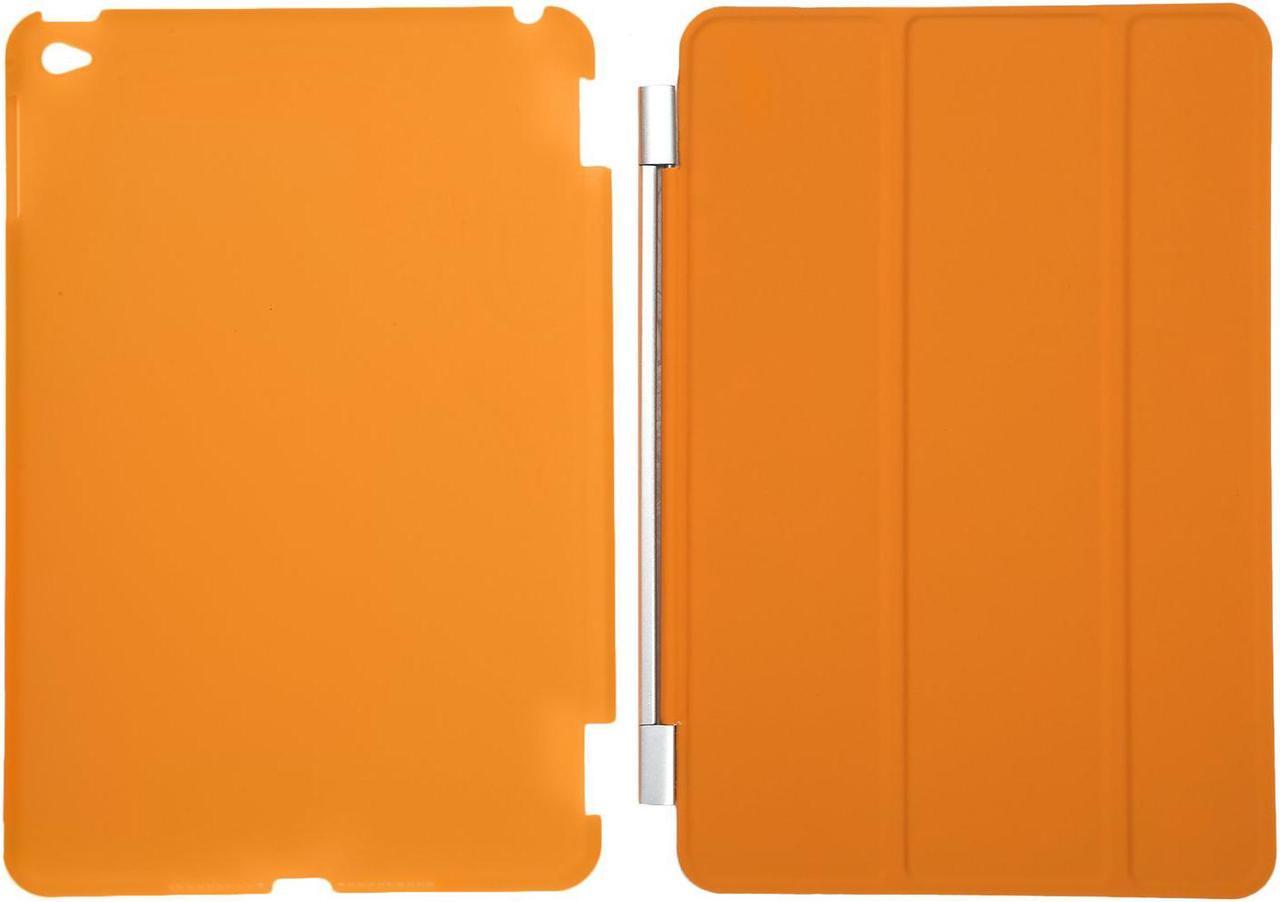 Case for iPad Mini 4 7.9"Ultra Slim Smart Cover Case 3 Folding Stand Auto Sleep/Wake w/ Matte Back Cover for Apple iPad 4 -Orange