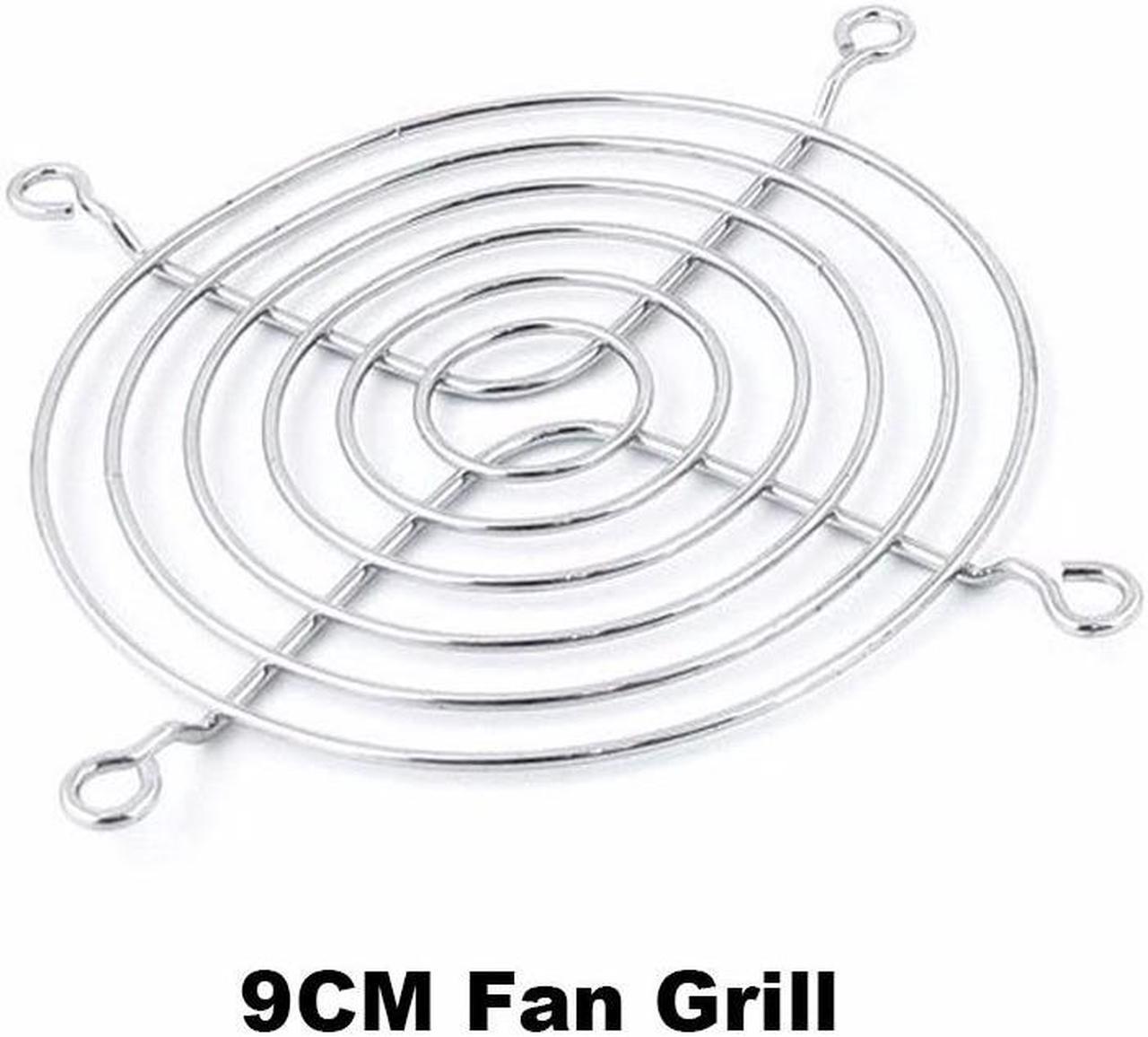 Silver Tone Computer PC Metal Case Fan Guard Protective Grill for 9CM 90mm Case/HDD DVD Fan