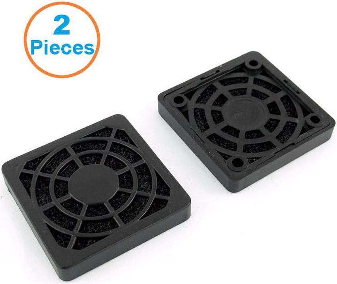 2pcs/lot 4CM Computer Guard Black Plastic Dustproof Dust Filterable 40mm PC Case Fan Cooler Filter Cover,43x43mm