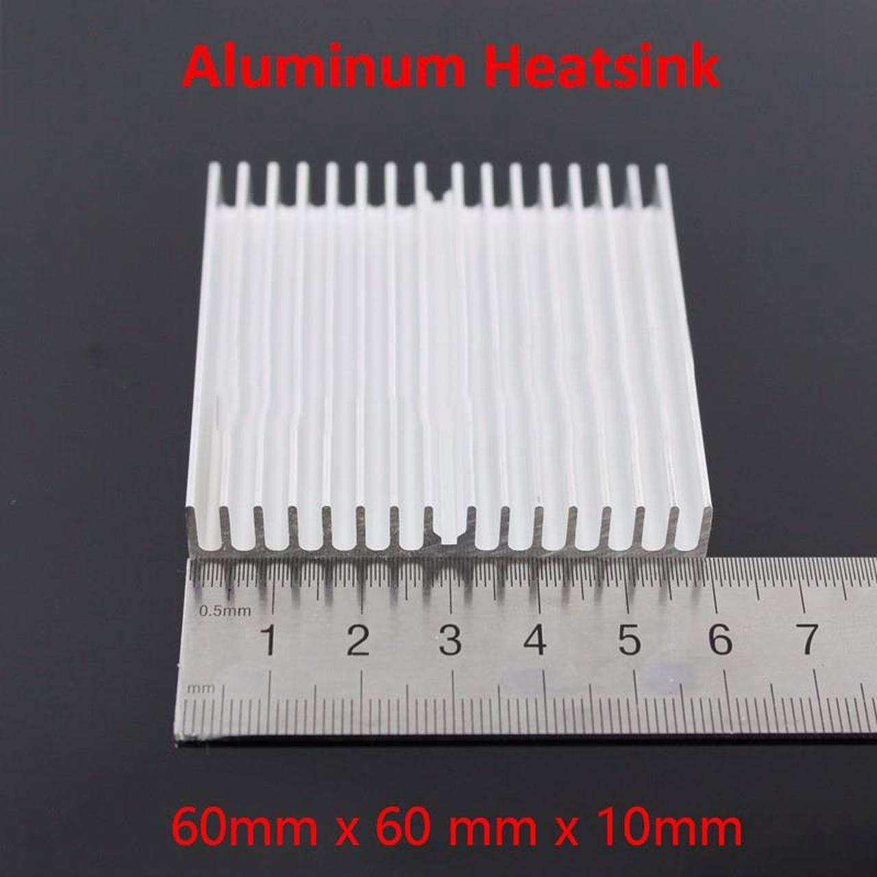 1 piece 60x60x10mm Aluminum Heat Sink Radiator Heatsink for HDD Hard Disk Drive cooler, IC Chipset 6W LED Heat Dissipation