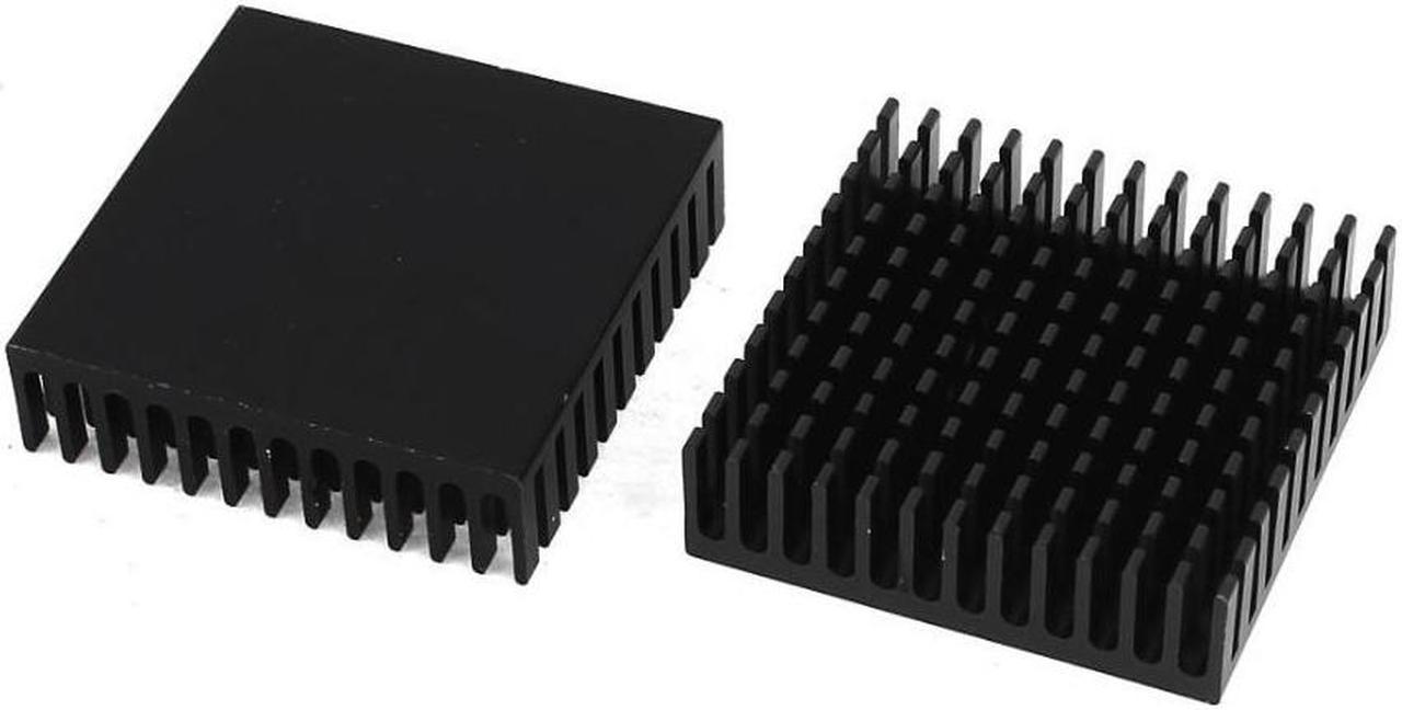 2pcs Black 40x40x11mm Aluminum Heat Sink Radiator Heatsink for CPU,GPU, Electronic Chipset heat dissipation