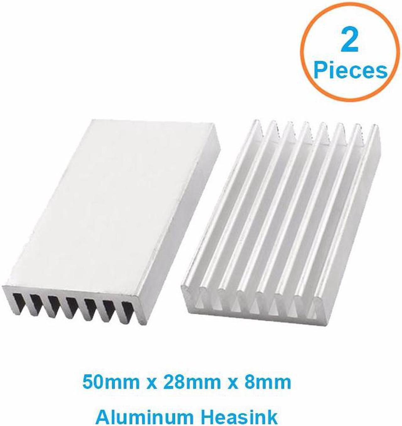 2pcs/lot Aluminum Heatsink 50x28x8mm Electronic Chip Cooling Radiator Cooler for Router,Memory,IC ,LED,fan heat dissipation