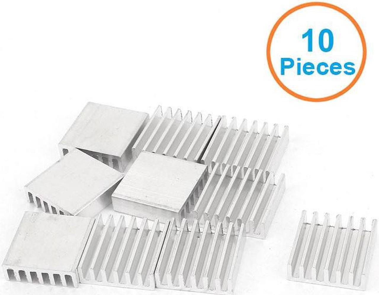 10pcs/lot Aluminum Heatsink 20x20x6mm Electronic Chip Cooling Radiator Cooler for IC MOSFET SCR Heat Sink Extrusion Fins