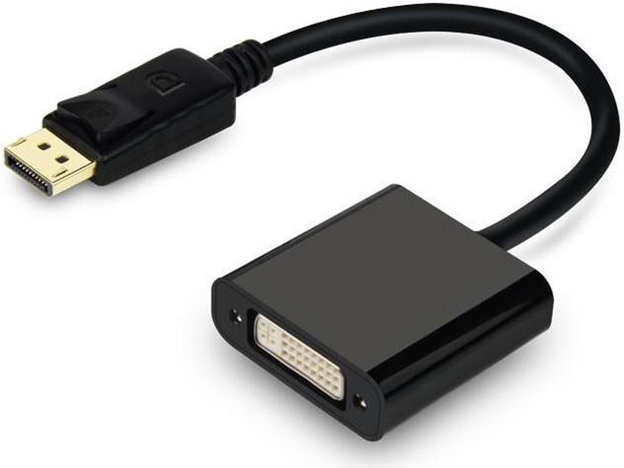 EN-Labs DP to DVI-D 1080p Adapter, DisplayPort to Single-Link DVI-D Passive Video Converter - Male to Female, Compatible with Computer, Desktop, Laptop, PC, Monitor, Projector, HDTV -Black