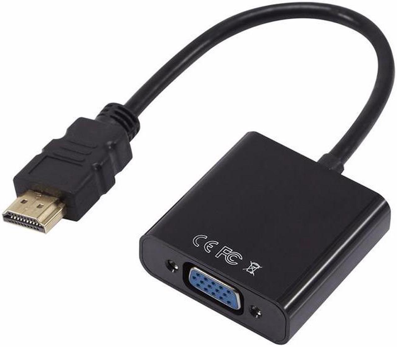 HDMI-compatible to VGA Video Active DAC Adapter Converter for Raspberry Pi / HD monitors / projectors - Full HD 1080P HDTV HDMI-compatible to VGA