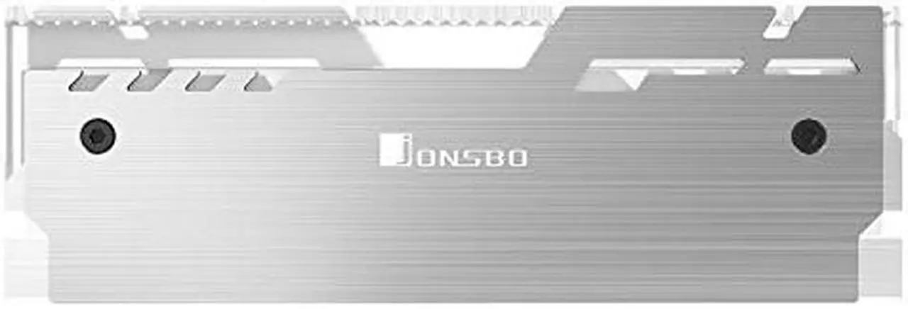 Alt view image 2 of 7 - Jonsbo NC-3 Desktop Memory Heatsink 5V 3Pin Addressable RGB Aluminum RAM Heat Spreader Cooling Shell