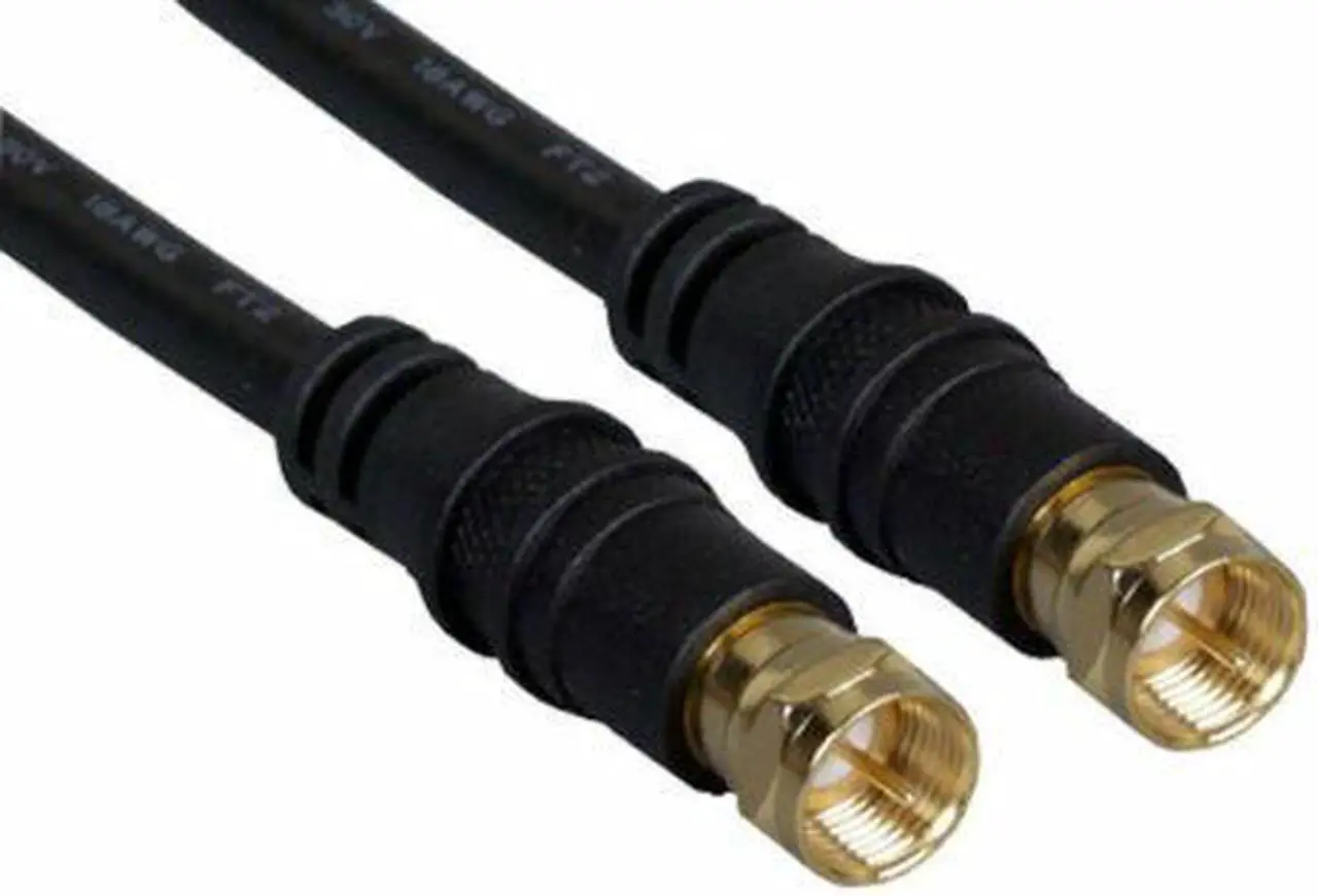 Main image of Kentek 100' RG6 F-Type Cord Coax Coaxial Gold Plated for HD Satellite TV Antenna