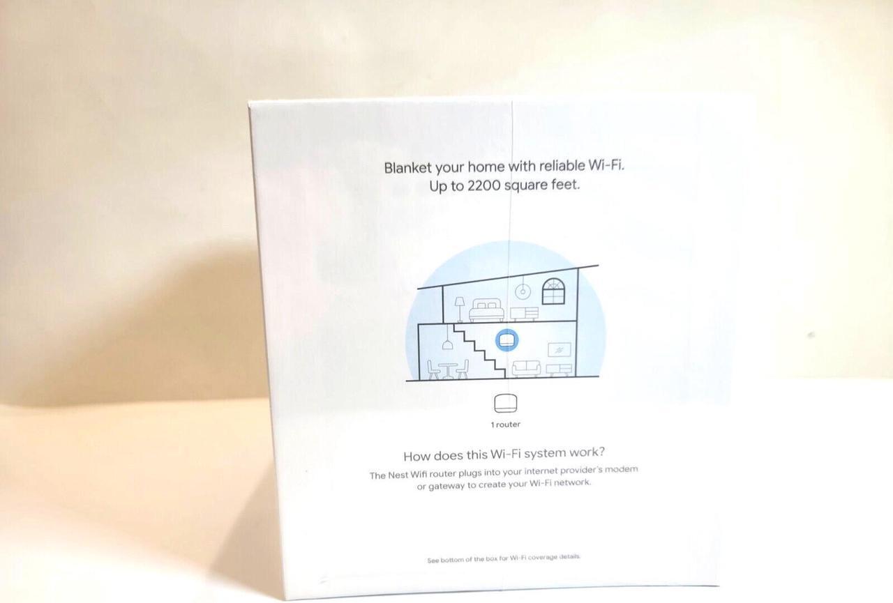 Alt view image 6 of 7 - Google Nest Wifi - AC2200 - GA00595 Mesh WiFi System - Wireless 1 Pack - New