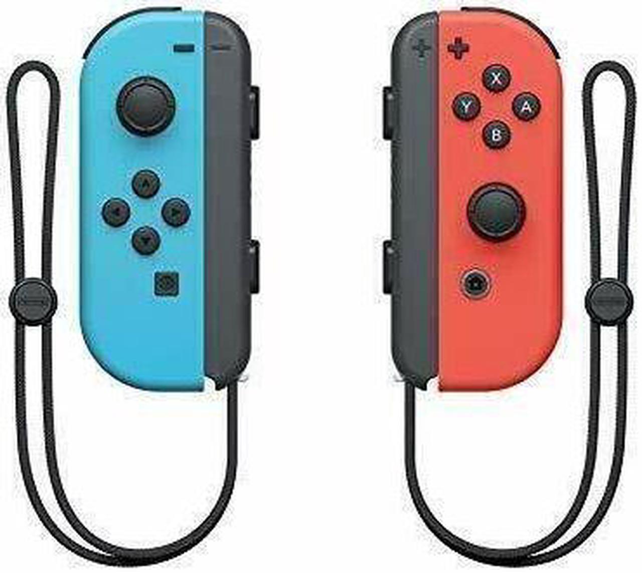 Alt view image 6 of 6 - Nintendo Switch Red Blue Joy Cons 32GB V2 Gaming Console +16GB MicroSD Card