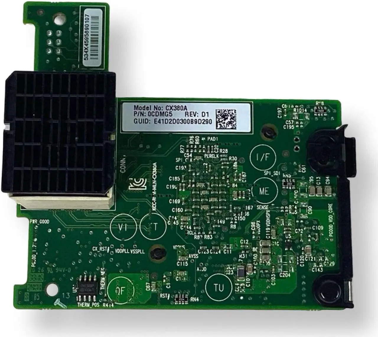 Alt view image 3 of 7 - Dell Mellanox CX380A ConnectX-3 QDR 40Gb/s Dual Port InfiniBand Mezzanine CDMG5