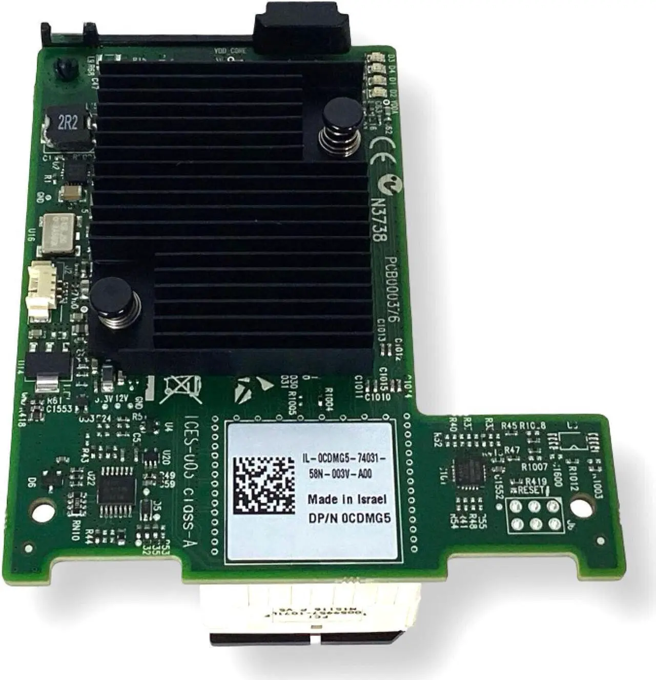 Alt view image 4 of 7 - Dell Mellanox CX380A ConnectX-3 QDR 40Gb/s Dual Port InfiniBand Mezzanine CDMG5