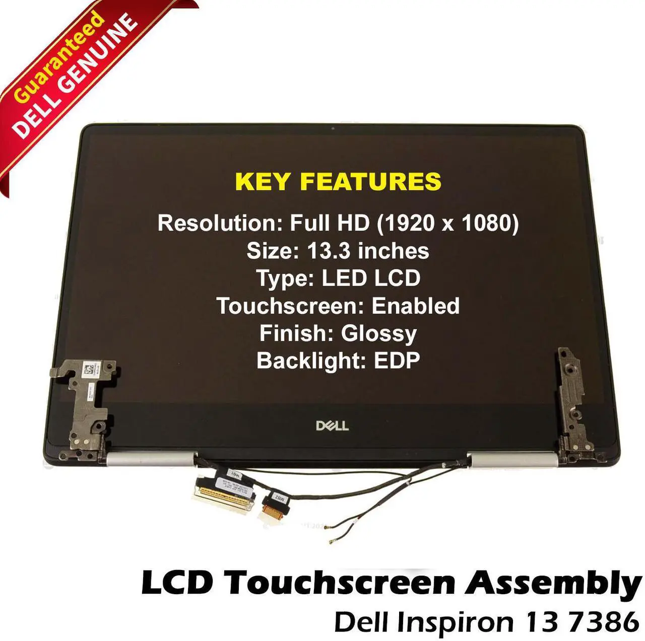 Main image of Dell Inspiron 13 7386 2-in-1 13.3" FHD LCD Display Touchscreen Assembly W8Y53