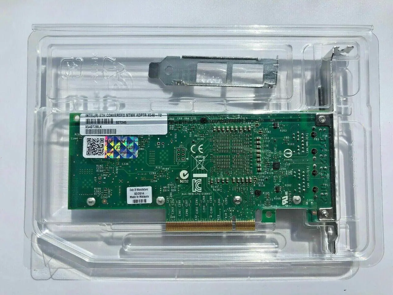 Alt view image 2 of 3 - X540T2BLK ORIGINAL INTEL 10Gb X540-T2 DUAL PORT NIC NETWORK ADAPTER X540T2BLK