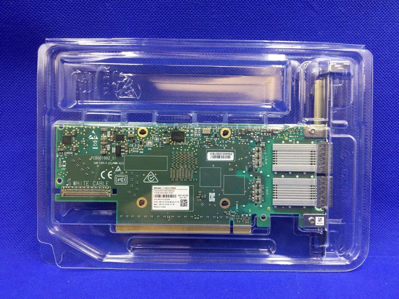 Alt view image 2 of 4 - MCX653106A-HDAT MELLANOX ConnectX-6 VPI Adapter Card HDR/200GbE - OEM