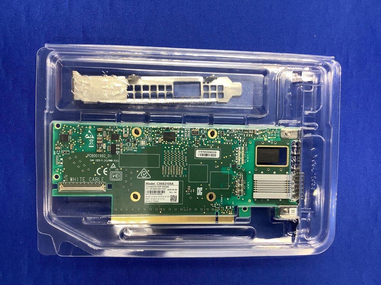 Alt view image 2 of 7 - MCX653105A-HDAT Mellanox ConnectX-6 Single Port HDR 100/ 200GbE QSFP56 Adapter