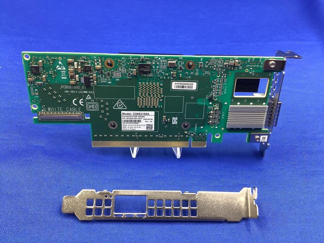 Alt view image 4 of 7 - MCX653105A-HDAT Mellanox ConnectX-6 Single Port HDR 100/ 200GbE QSFP56 Adapter