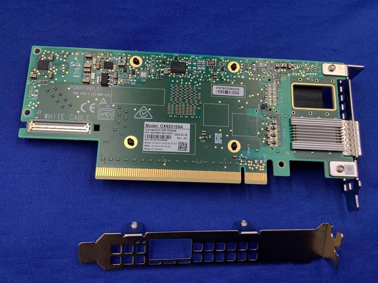 Alt view image 6 of 7 - MCX653105A-HDAT Mellanox ConnectX-6 Single Port HDR 100/ 200GbE QSFP56 Adapter