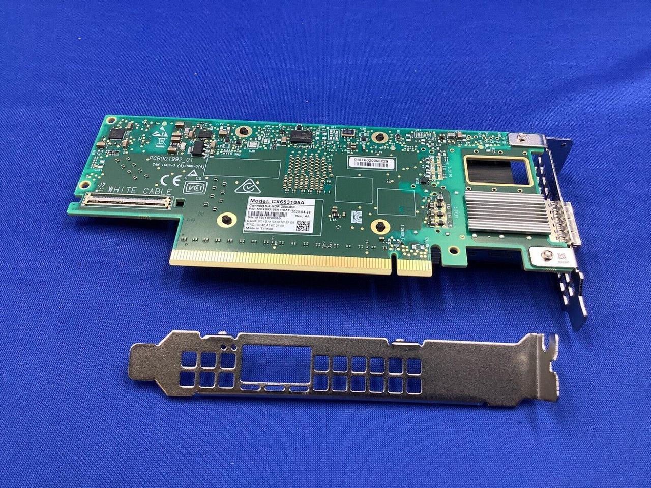 Alt view image 7 of 7 - MCX653105A-HDAT Mellanox ConnectX-6 Single Port HDR 100/ 200GbE QSFP56 Adapter