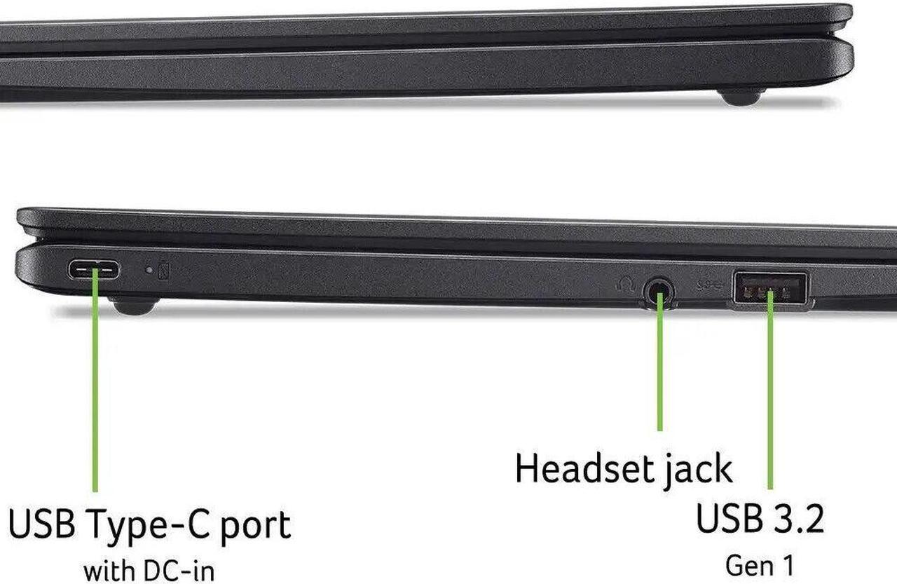 Alt view image 5 of 6 - Acer Chromebook 311 11.6" HD Dual-Core N4500 4GB 64GB eMMC Chrome OS Black