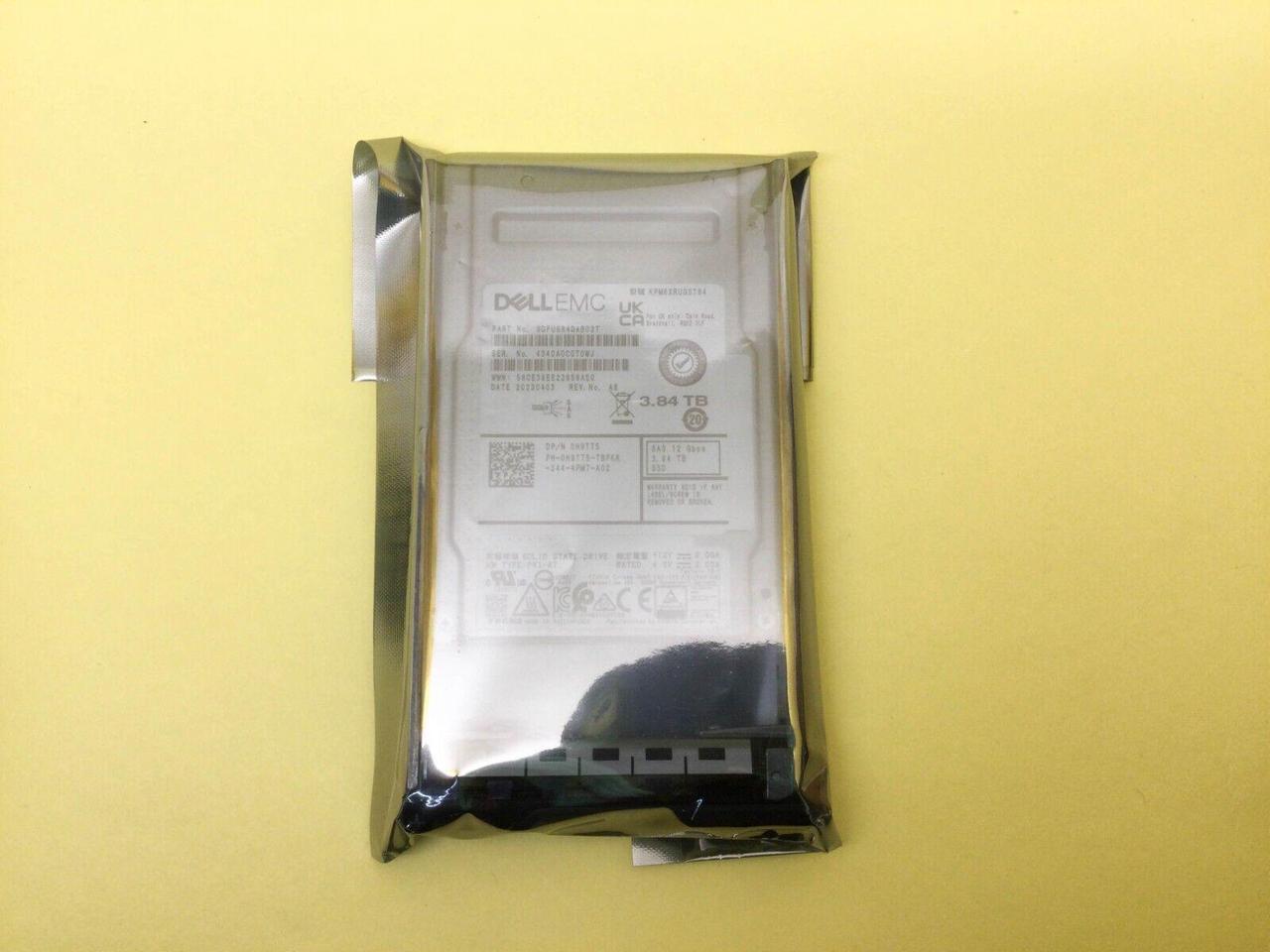 Main image of (NOT FOR HOME PC!) H9TT5 0H9TT5 Dell 3.84TB 12Gbps Read Intensive SAS 2.5'' SSD KPM6XRUG3T84 NEW