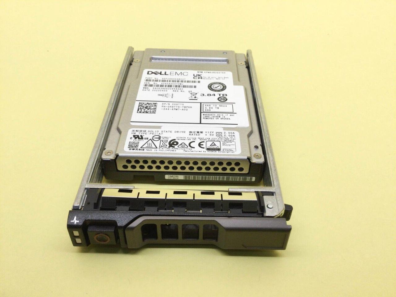Alt view image 3 of 3 - (NOT FOR HOME PC!) H9TT5 0H9TT5 Dell 3.84TB 12Gbps Read Intensive SAS 2.5'' SSD KPM6XRUG3T84 NEW