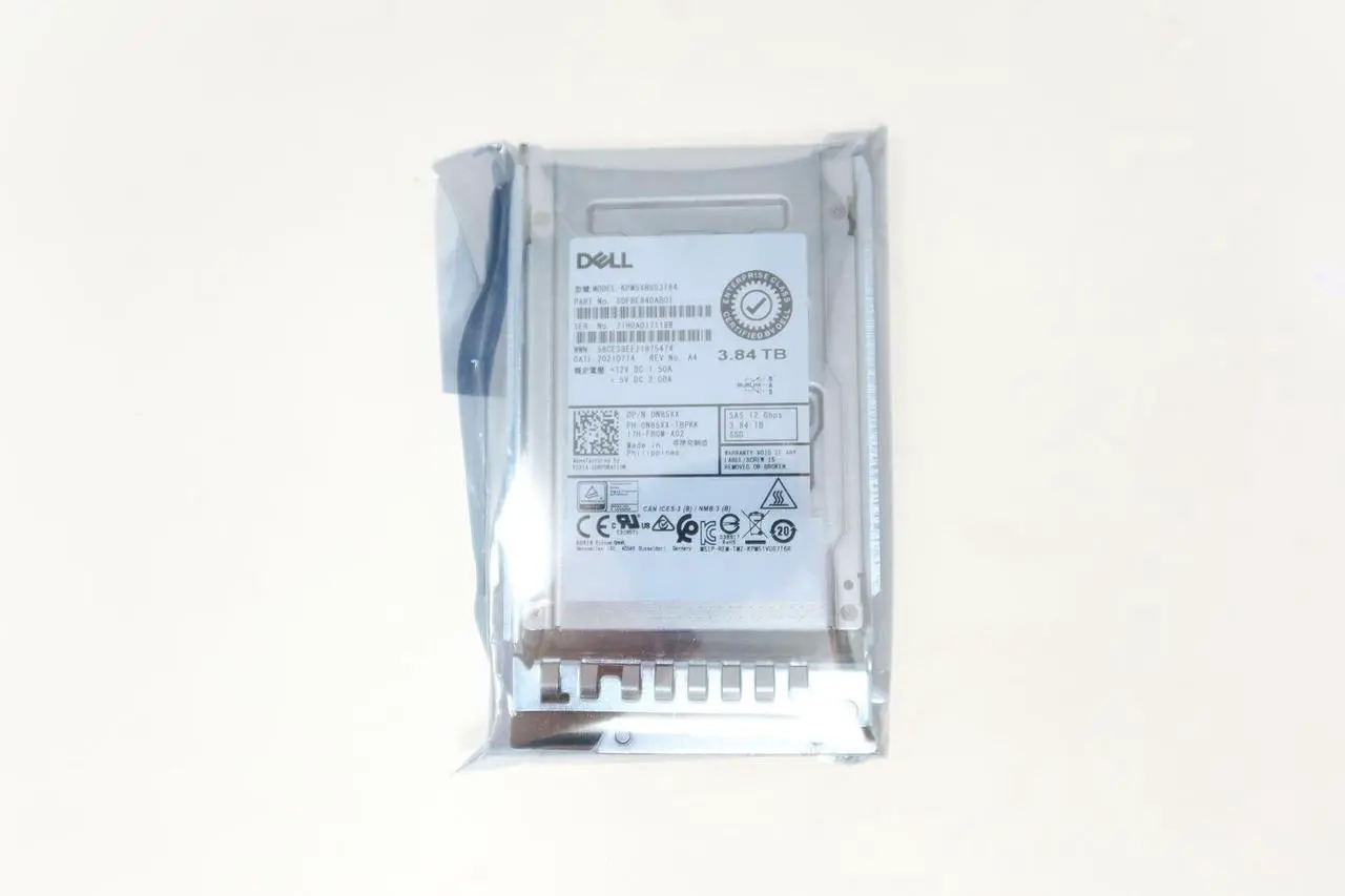 Alt view image 2 of 3 - (NOT FOR HOME PC!) Dell N85XX 3.84TB SAS 12G RI 2.5"G14SSD KPM5XRUG3T84 R340 R360 R660XS R6615 R250