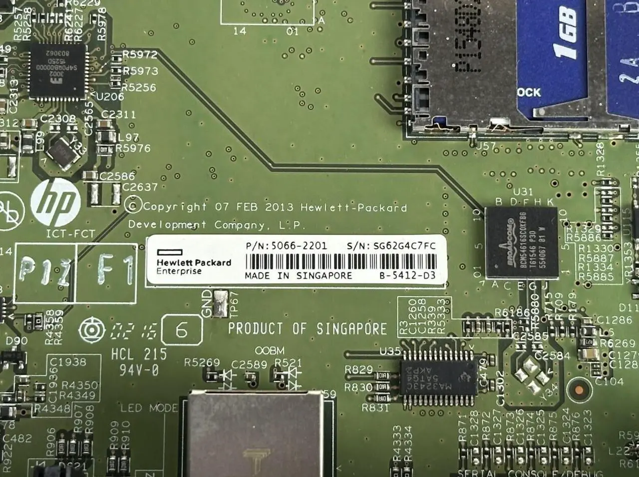 Alt view image 5 of 7 - Lot of 2 Aruba HP HPE 5400R ZL2 Management Module 4GB RAM 1GB SD 5406R 5412R zl