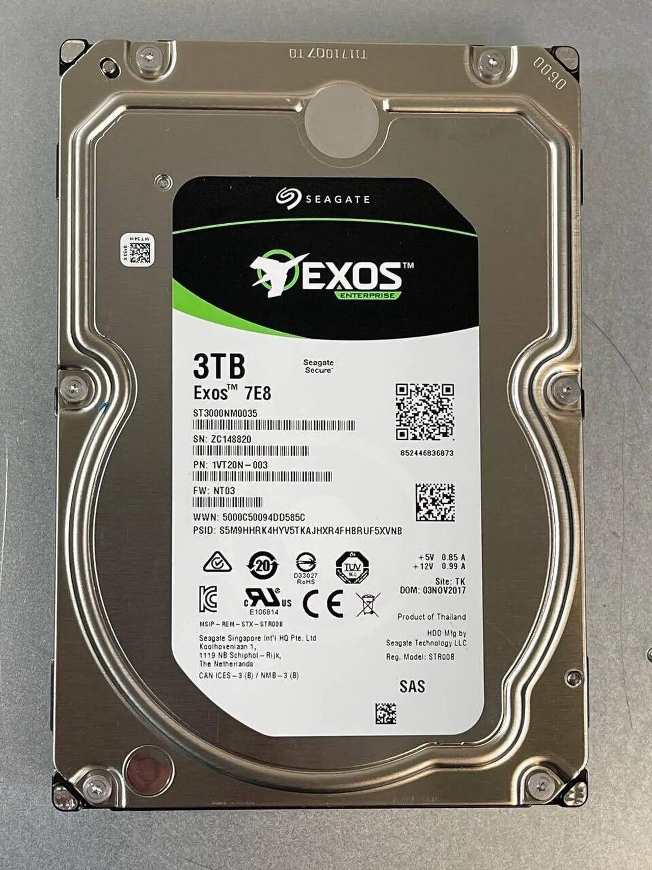 Main image of (NOT FOR HOME PC!) Lot of 20 Seagate Hard Drive 3TB 7200RPM 128MB SAS 12Gb/s 3.5 ST3000NM0035 HDD