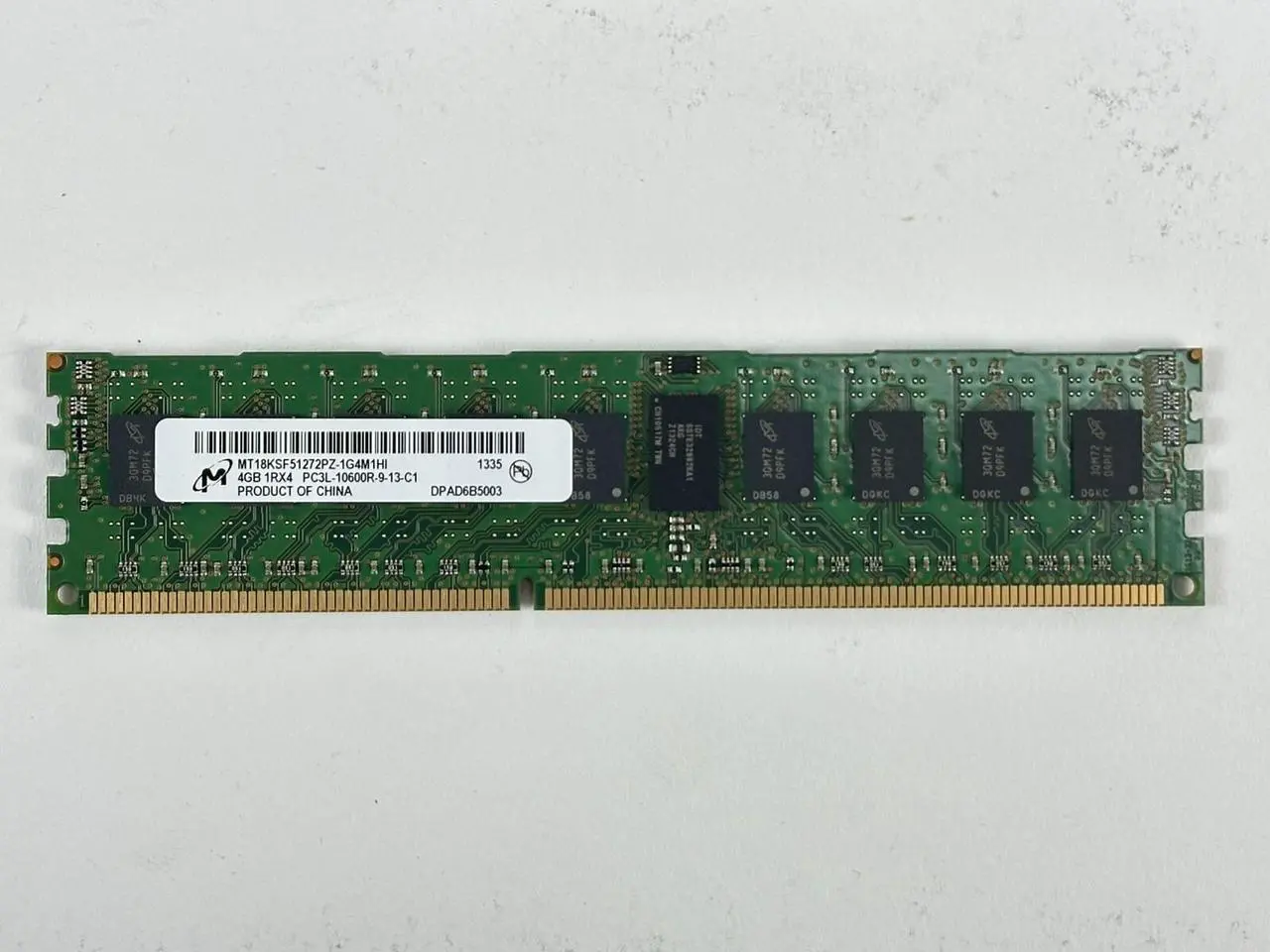 Alt view image 2 of 3 - (NOT FOR HOME PC!) Micron 32GB Lot of 8x 4GB 1Rx4 PC3L-10600R ECC RDIMM DDR3 1333MHz RAM Memory