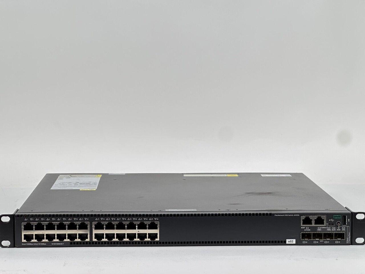 Alt view image 4 of 6 - HPE FlexNetwork 5130 24G 4SFP+ 1-Slot HI Switch 24x Gigabit 4x 10GbE 2x Fans L3