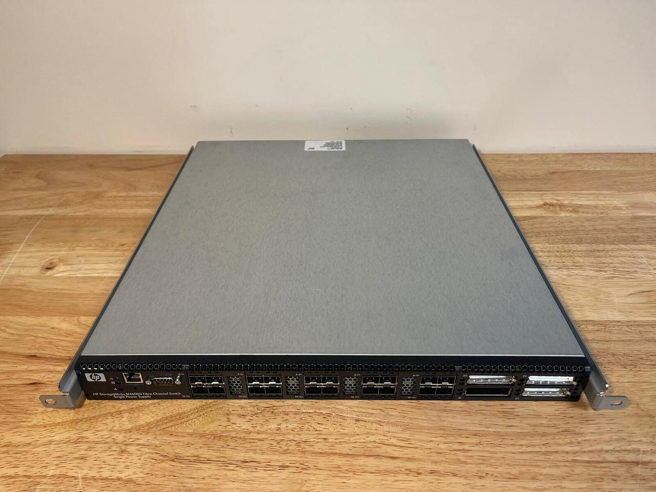 Alt view image 2 of 7 - HP StorageWorks SN6000 Stackable 8Gb Fibre Channel Switch 20x SFP 4x XPAK No PSU