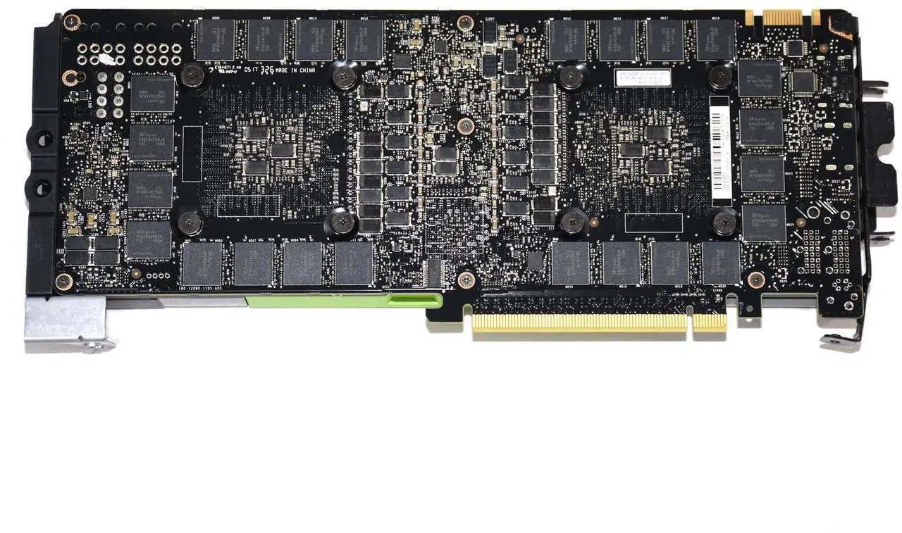Alt view image 3 of 4 - Nvidia Tesla K80 24GB GDDR5 Server GPU Graphics Accelerator with Black Bracket