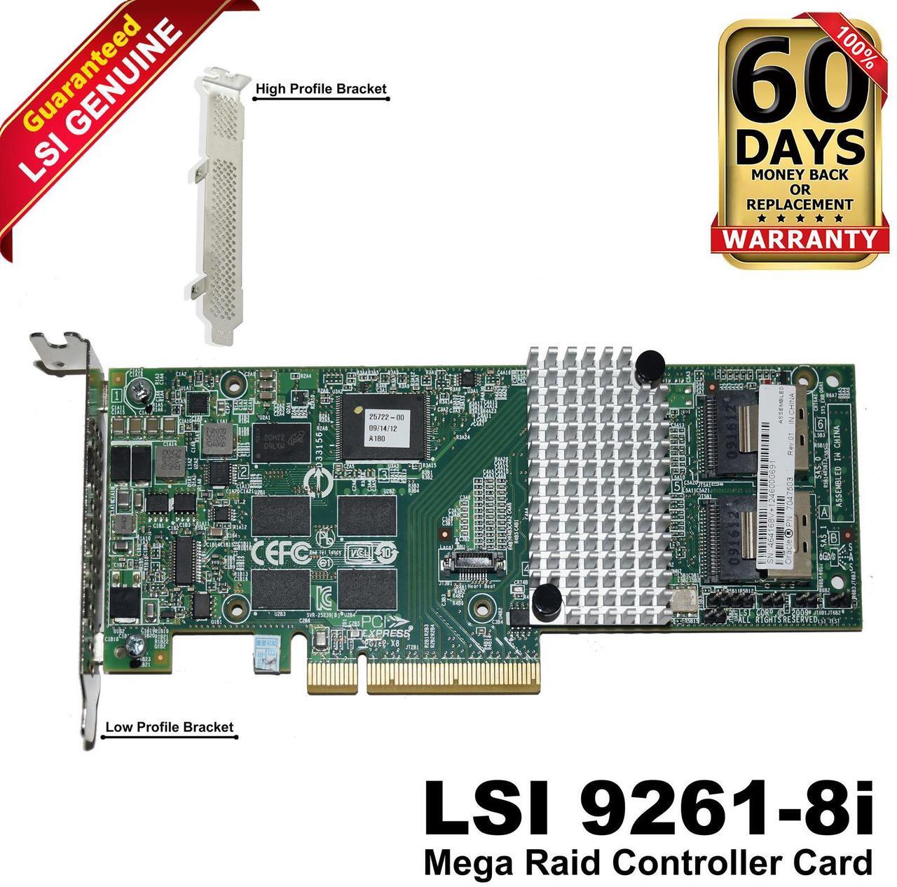 Main image of (NOT FOR HOME PC!) Oracle LSI MegaRAID 9261-8i SAS 6Gbps 8-Ports PCIe 2.0 x8 RAID Controller 047503