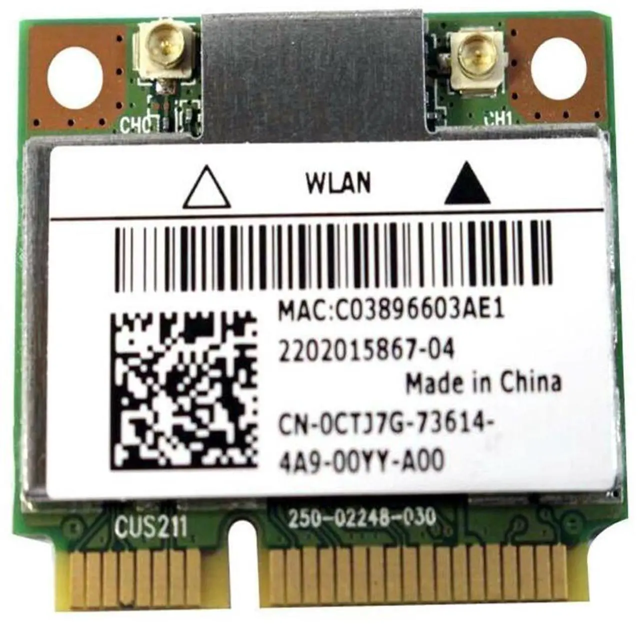 Alt view image 2 of 3 - Lot X5 Dell Killer 1202 Dual Band PCI-E Mini Card 300Mbps Bluetooth 4.0 0CTJ7G