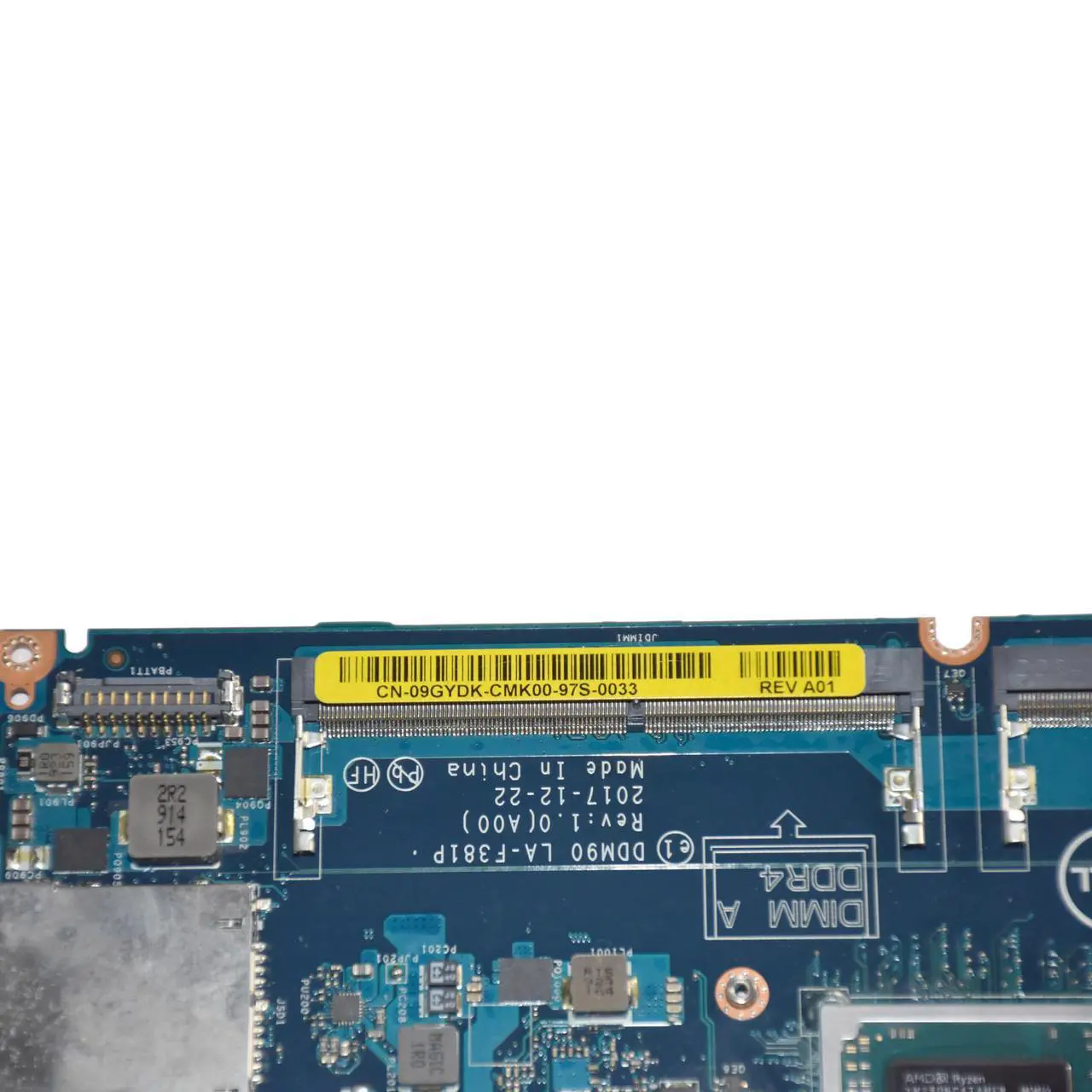 Alt view image 4 of 5 - Dell Latitude 5495 Motherboard AMD Ryzen 5 Pro 2500U 2GHz Quad-Core DDR4 - 9GYDK