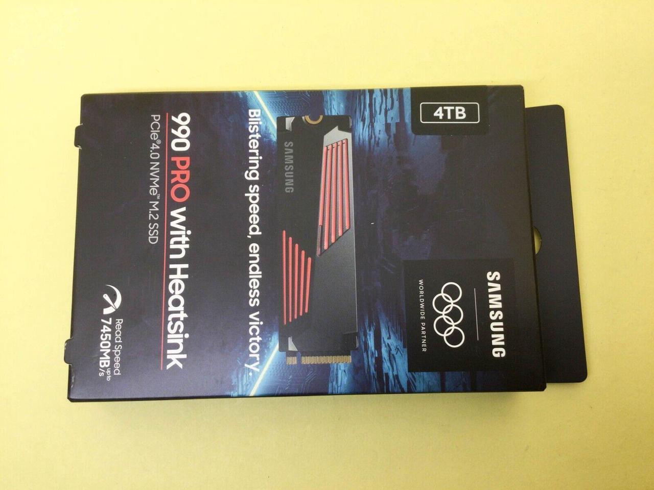 Main image of SAMSUNG 990 Pro 4TB M.2 2280 PCIe 4.0 x4 NVMe SSD MZ-V9P4T0CW