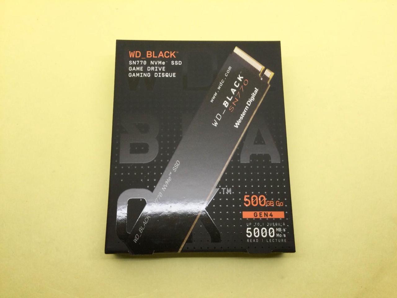 Main image of WD BLACK SN770 500GB M.2 PCIe Gen 4 x4 NVMe Internal SSD WDS500G3X0E