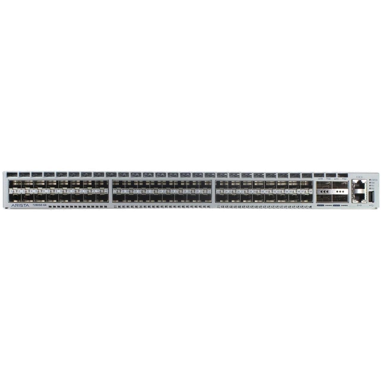 Alt view image 2 of 3 - Arista DCS-7280SE-64-R 48P 10GbE SFP+ 4P 40GbE QSFP+ RA Switch