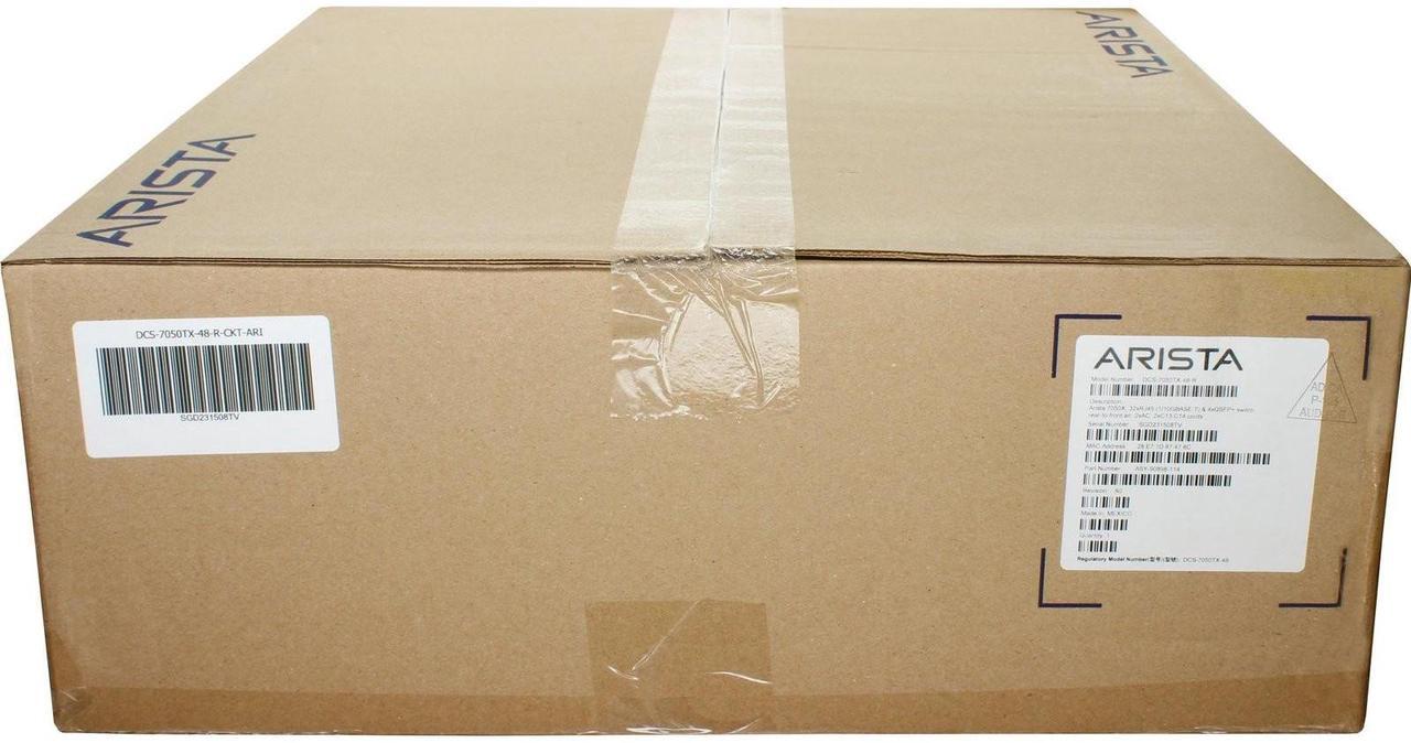 Alt view image 2 of 3 - Arista DCS-7050TX-48-R 32P 10GbE Base-T 4P QSFP+ RA Switch (Kit)