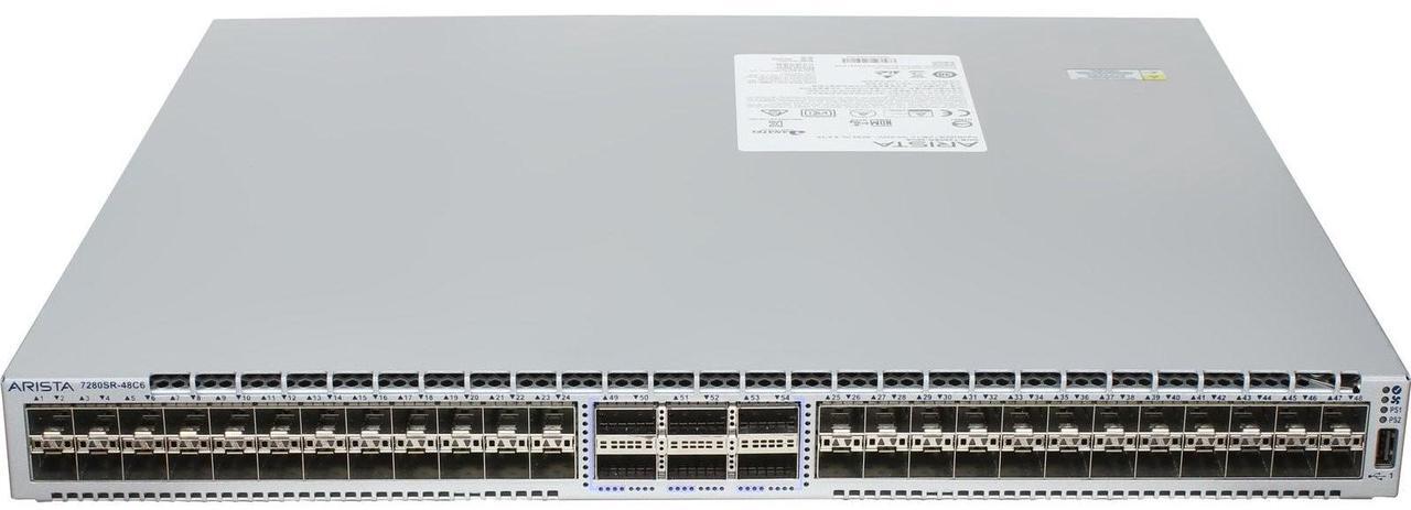 Alt view image 2 of 5 - Arista DCS-7280SR-48C6-R 48P 10GbE SFP+ 6P 100GbE QSFP100 RA Switch