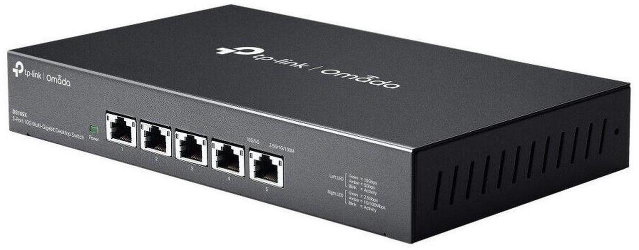 Alt view image 2 of 6 - TP-Link DS105X | Omada 5-Port 10Gbps Gigabit Unmanaged Desktop Switch