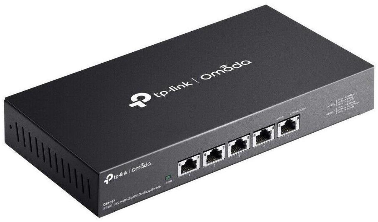 Alt view image 3 of 6 - TP-Link DS105X | Omada 5-Port 10Gbps Gigabit Unmanaged Desktop Switch
