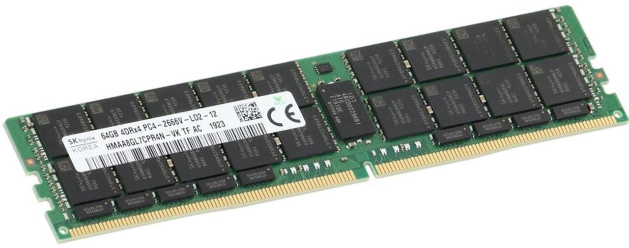 Main image of Hynix 64GB 4DRx4 LRDIMM- 2666MT/s Load Reduced (HMAA8GL7CPR4N-VK-OSTK)
